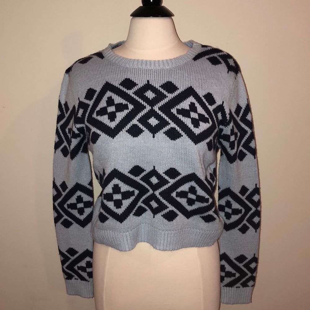 Size Small. Blue Rain Sweater from Francesca’s